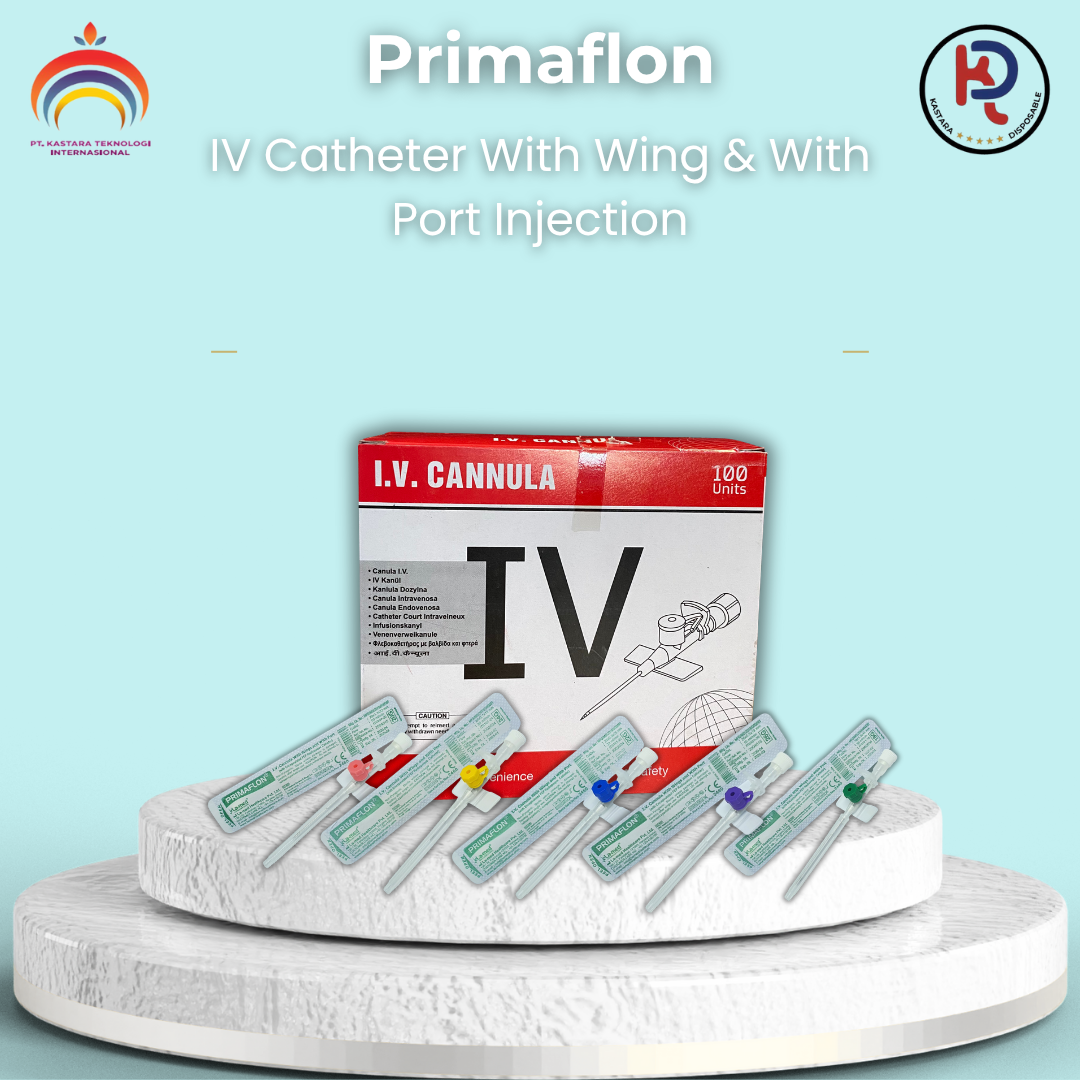 Primaflon ( IV Catheter With Wing & With Port Injection)